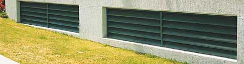 Fixed basement standard louvres