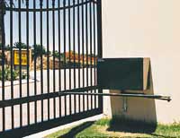 Closeup of the P.E 2000 gate operator