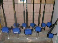 Fishing Pole floor rack